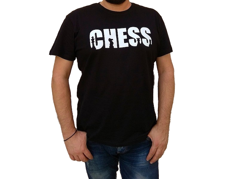 T- Shirt μαύρο με θέμα "Chess"