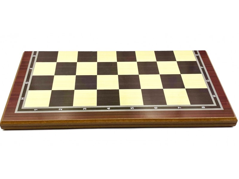 Ξύλινη σκακιέρα σπαστή 50 Χ 50 εκ. μαζί με σέτ ξύλινα πιόνια , τσόχα στην βάση και με ύψος βασιλιά 10 εκ. +. ξύλινη κασετίνα φύλαξης