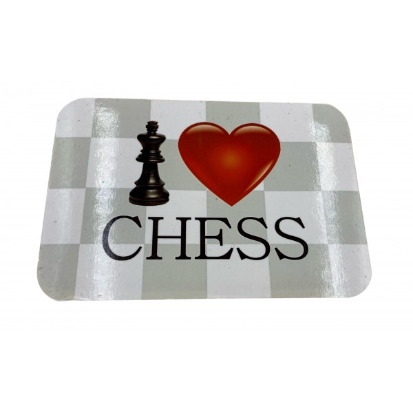 Μαλακός μαγνήτης με θέμα "I love chess"