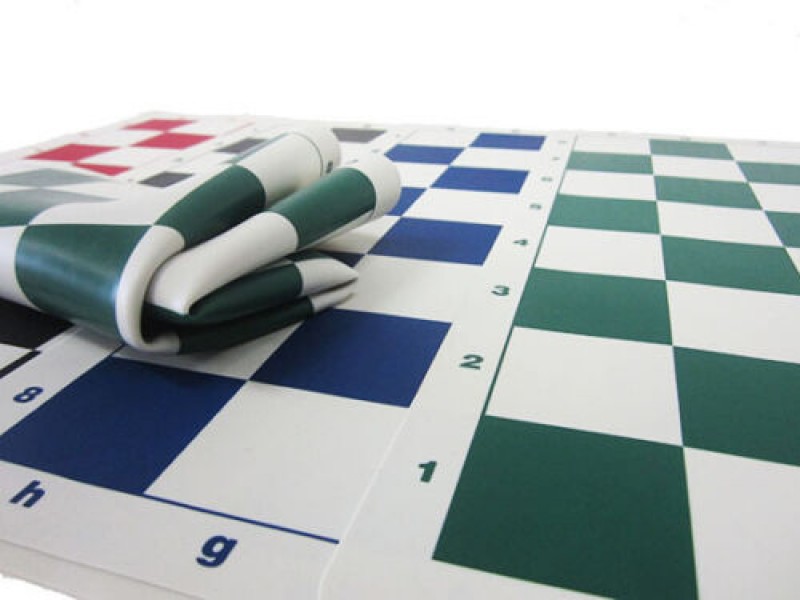 Σκακιέρα μπλέ σιλικόνης 50 Χ 50 εκ. , 5.7 εκ. τετράγωνο