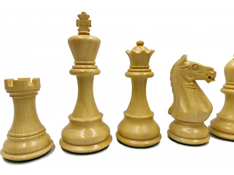Supreme πιόνια και ύψος βασιλιά 9.5 εκ. μαζί με Deluxe σκακιέρα brown-ebony Ferrer 50 X 50 εκ.