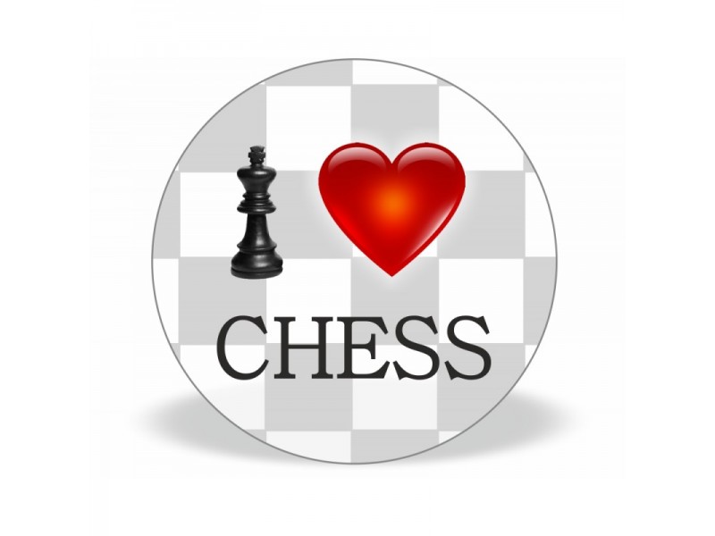 Μαγνητικη τάπα με θέμα "I love chess"