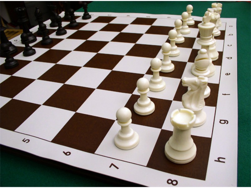 Σκάκι βινυλίου καφέ 41 X 41 εκ.
