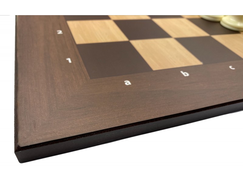 Σκακιέρα ξύλινη πλακέτα τυπωμένη 50 Χ 50 εκ. - Mε διάσταση τετραγώνου 5 εκ. & συντεταγμένες