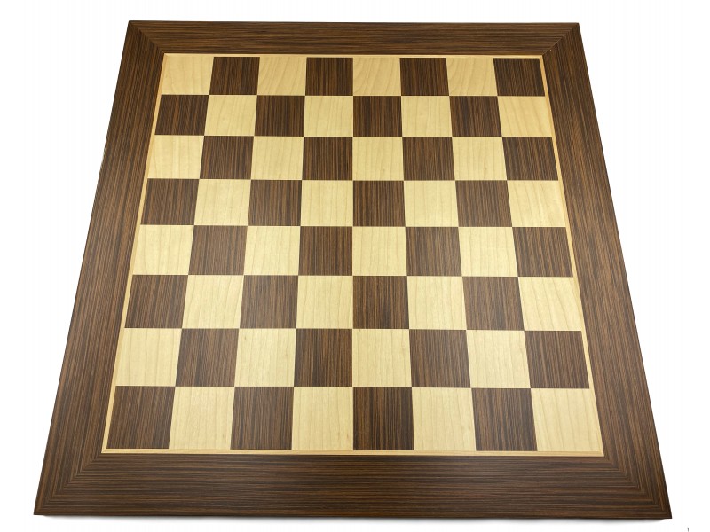 Σκακιέρα ξύλινη σε πλακέτα Βέγγε 55 Χ 55 εκ. + ΔΩΡΟ υφασμάτινη τσάντα μεταφοράς