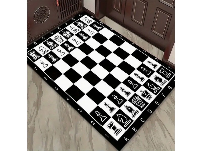 Σκακιστικό χαλί σαλονιού (Διάσταση: 1.20 Χ 80 εκ.)